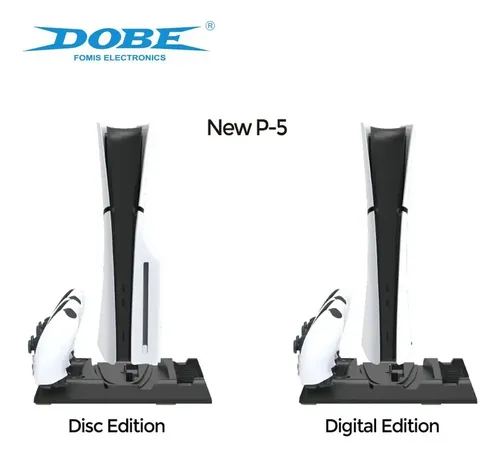 Cooler Dobe Ps5 Todos Los Modelos Carga Controles Audifonos Negro — foto 5