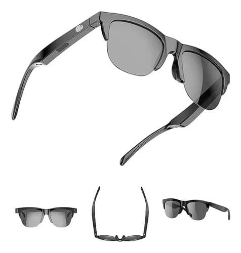 Lentes De Sol Con Bocinas Bluetooth Manos Libres Microfono Diseño Negro — foto 5