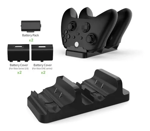 Estación Dock Carga Dual Xbox One S/x + 2 Baterías 800 Mah  — foto 3