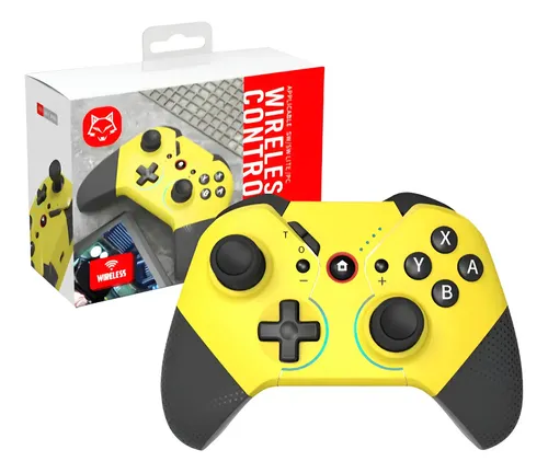 Control Mando Compatible Nintendo Switch Bluetooth Nfc Amarillo