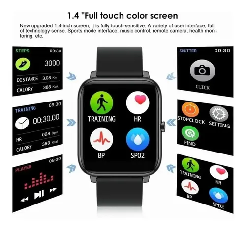 So-p22 Smartwatch Mujer Hombre Reloj Inteligente Y Impermeable Ipx7 Rosa — foto 6