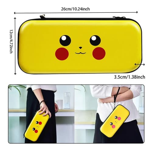 Bolso Case Estuche Compatible N Switch Pikachu V1/v2/oled — foto 2