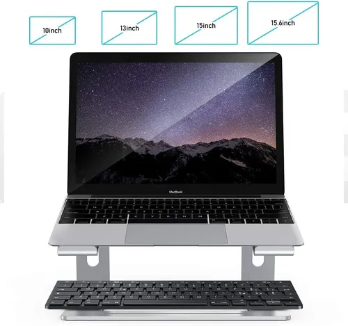 Soporte Aluminio Base Portatil Mac Macbook Notebook Dj 10-16 — foto 5
