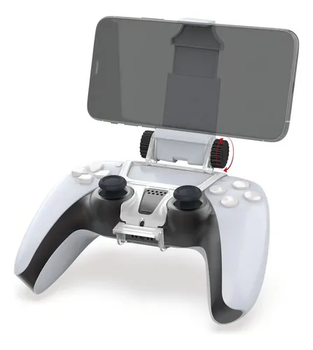 Clip Soporte Celular Compatible Con Control Playstation Ps5 Blanco — foto 2