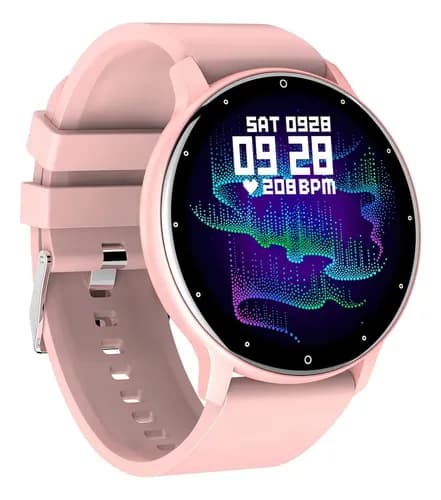 Reloj Inteligente Zwear Zl02 Pro Bt 5.2 Android Ios 1.3 Con Pantalla Rosa Rosa Pálido Negro — foto 6