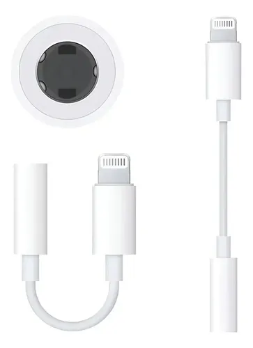 Adaptador Lightning Para iPhone A Jack 3.5mm Para Audifono Color Blanco — foto 6