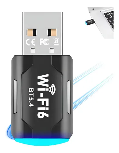 Adaptador Wifi Bluetooth Usb 5g 5ghz 900 Mbps Tarjeta Antena