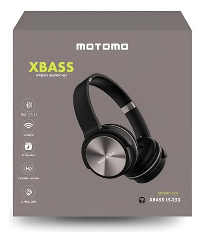 Audifonos Inalámbricos Bluetooth Xbass Ls223 Gris