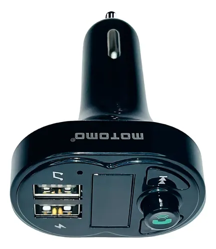 Transmisor Fm Bluetooth Para Auto Con Cargador Usb Doble Y Lectura De Memoria — foto 2