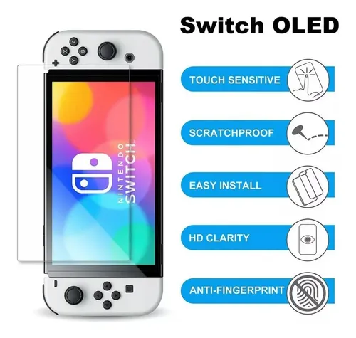 Bolso Funda Estuche Mica Vidrio + Grips Nintendo Switch Oled — foto 3