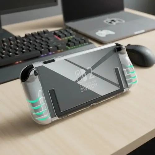 Carcasa Transparente Protectora Compatible Nintendo Switch 2 Blanco — foto 6