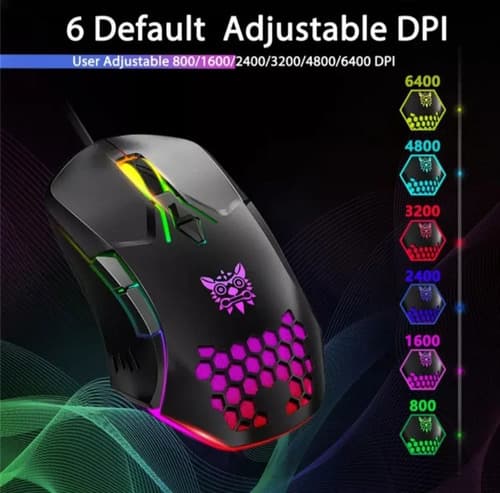 Mouse Gamer De Juego Onikuma Gamer Cw902 Negro — foto 5
