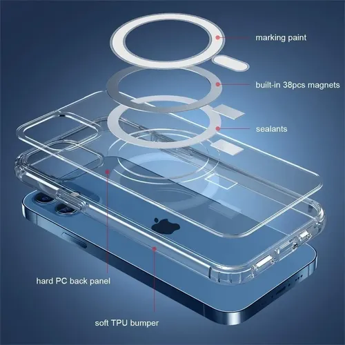Carcasa Magsafe Para iPhone 12 / 12 Pro Transparente — foto 6