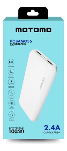 Bateria Externa Portátil Powerbank 10.000mah Mo36 Rapida Blanco — foto 2