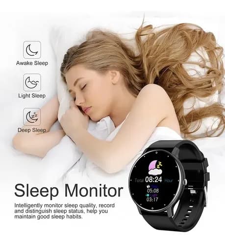 Smartwatch Lige Ip67 Bw0223 Display De 1.39  Con Correa De Silicona - Color Black Negro Black Negro — foto 6