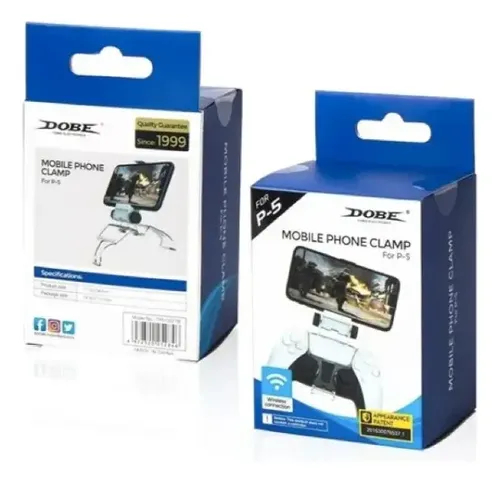 Clip Soporte Celular Compatible Con Control Playstation Ps5 Blanco — foto 6