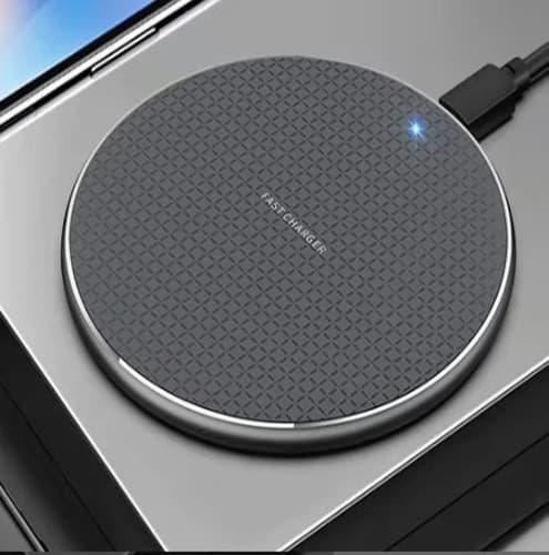 Cargador Inalámbrico Carga Rápida 10w Samsung iPhone Negro — foto 5