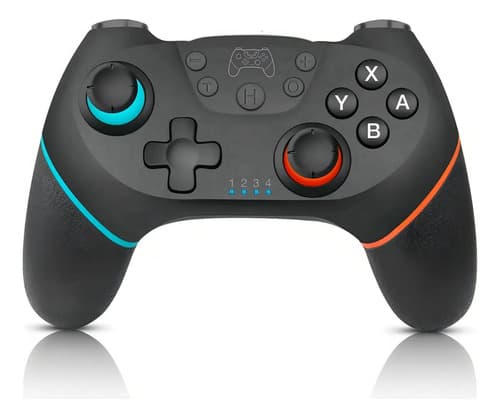 Mando Gamepad Inalámbrico Compatible Nintendo Switch Y Pc Ergonomía Negro — foto 4