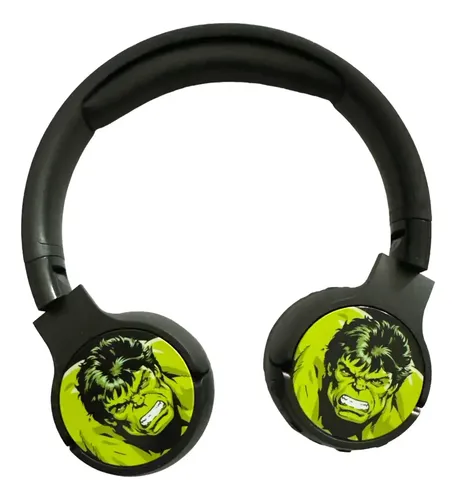 Audifonos Bluetooth Marvel Comic Hi Fi Manos Libres Hulk Negro — foto 4