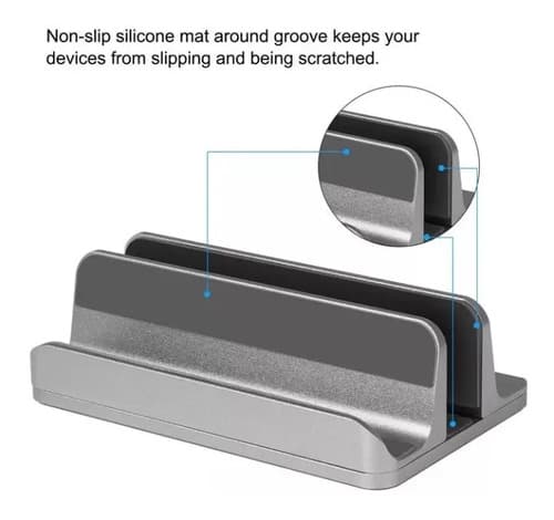 Soporte Base Vertical Aluminio Para Mac Macbook Notebook Aluminio — foto 4