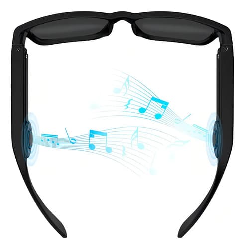 Lentes De Sol Con Bocinas Bluetooth Manos Libres Microfono Diseño Negro — foto 2