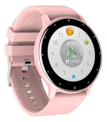 Smartwatch Lige Ip67 Bw0223 Display De 1.39  Con Correa De Silicona - Color Pink Negro