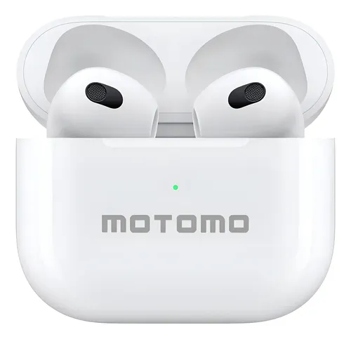 Auriculares Inalámbricos Bluetooth Motomo Air 3 Blanco Con Micrófono