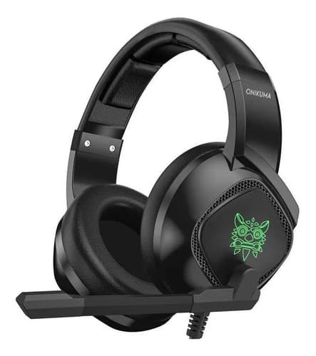Audífonos Gamer Onikuma K19 Negro Con Luz Rgb Led Negro — foto 2