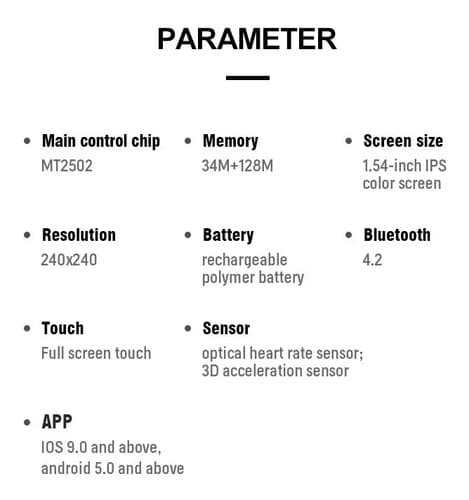 T500 Reloj Inteligente Smartwatch Pasos Salud Cardiaca Ip67 — foto 5