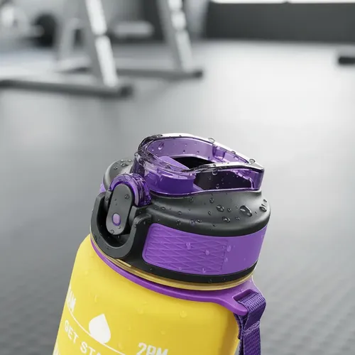 Botella De Agua Deportiva 1 Litro Gimnasio Camping Trekking — foto 4
