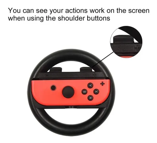 Pack X2 Volante Mando Para Joycon Nintendo Switch Compatible — foto 3