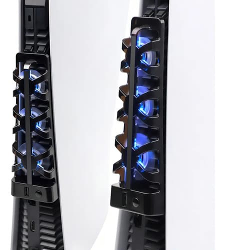 Enfriador Para Ps5 Con Refrigeración Usb Compatible Con Play Negro — foto 4