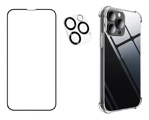 Pack Carcasa Transparente Vidrio Templado iPhone 13 Pro/max — foto 3