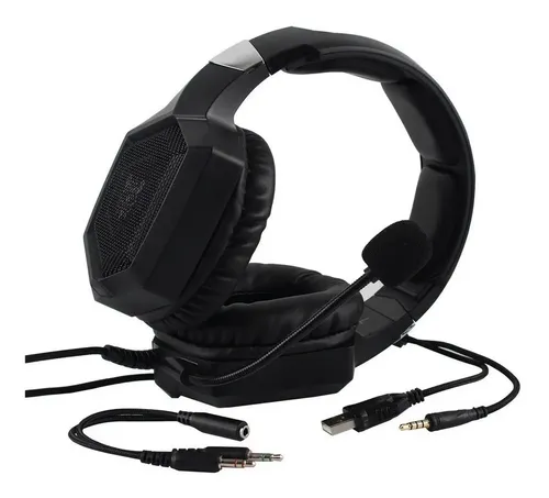 Auriculares Gamer Onikuma Gamer K8-v Negro Con Luz Led — foto 5