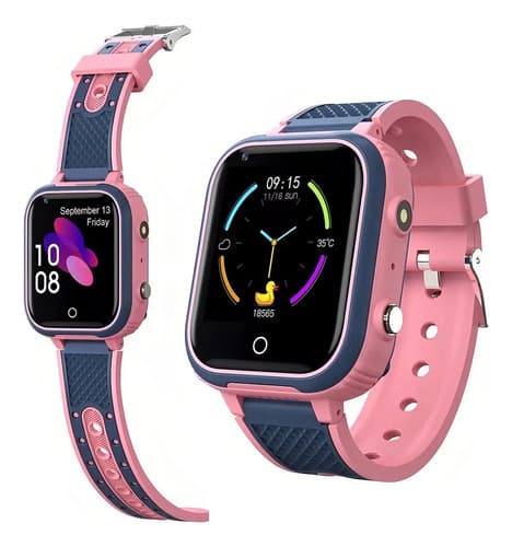 Smartwatch 4g U8 Lt21-pk Rosa Gps Niños Videollamada Resistente Agua Rosa/gris Gris — foto 5