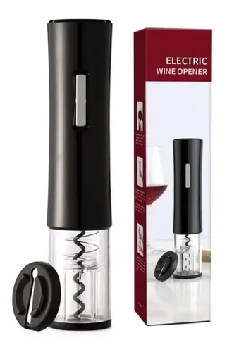 Sacacorchos Descorchador De Vino Eléctrico Automático A Pila Negro