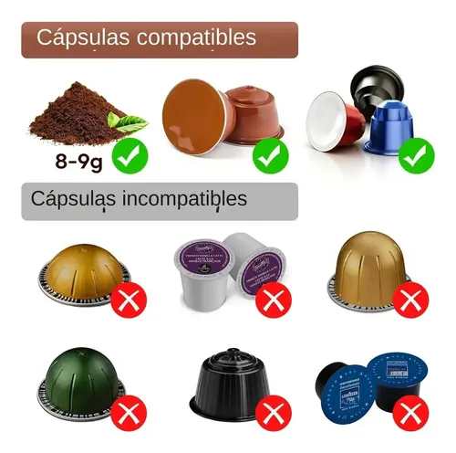 Máquina De Café Espresso Portátil, 3 En 1 Capsulas Molido Gris — foto 4