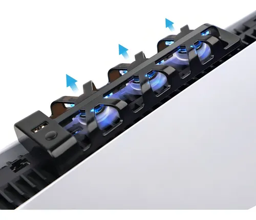 Enfriador Para Ps5 Con Refrigeración Usb Compatible Con Play Negro — foto 2
