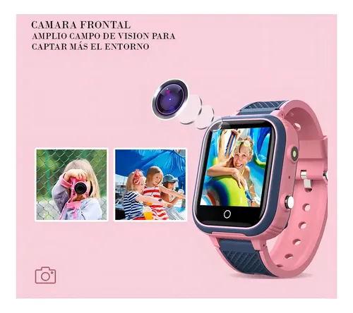 Smartwatch 4g U8 Lt21-pk Rosa Gps Niños Videollamada Resistente Agua Rosa/gris Gris — foto 2