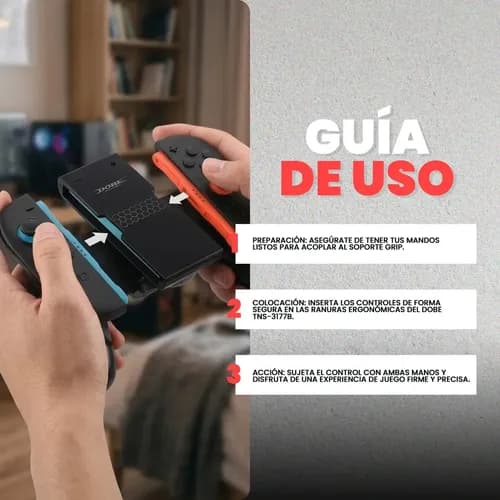 Control Grip Dobe Tns-3177b Negro Compatible Nintendo Switch 2 — foto 6