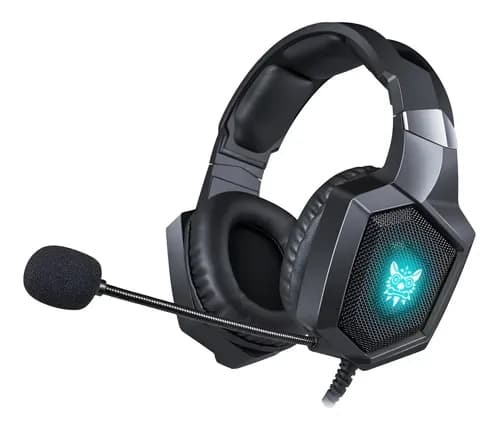 Auriculares Gamer Onikuma Gamer K8-v Negro Con Luz Led