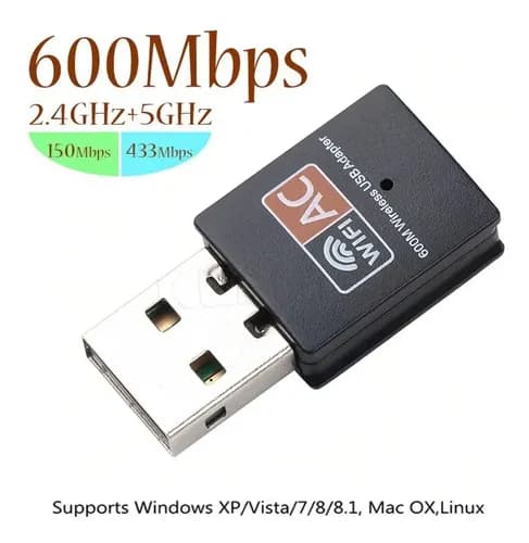 Wifi Usb Dual Band 2.4g Y 5g 600 Mbps Wifi Adaptador 5 Ghz — foto 4