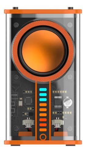 Parlante Bluetooth Produx Portátil Mecha Transparente Led Verde — foto 4