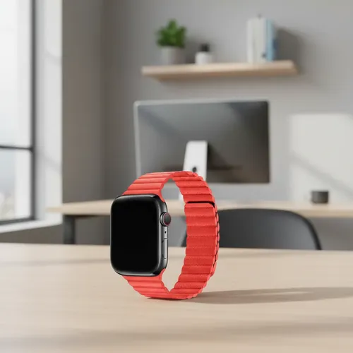 Correa Cuero Magnética Smartwatch Reloj Watch 38 40 42 44 — foto 6